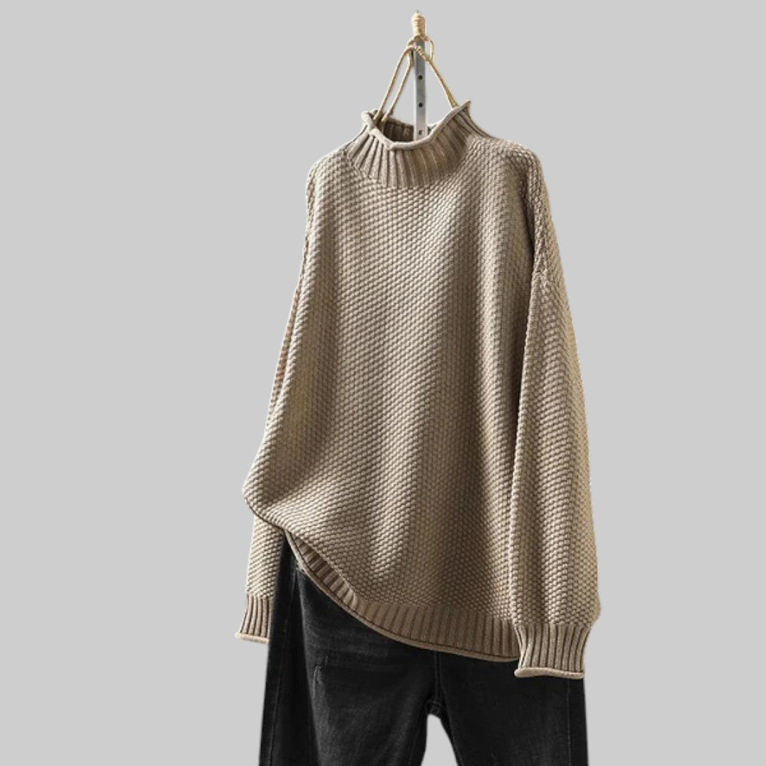 Надежда - Уютен плетен пуловер за комфорт и стил