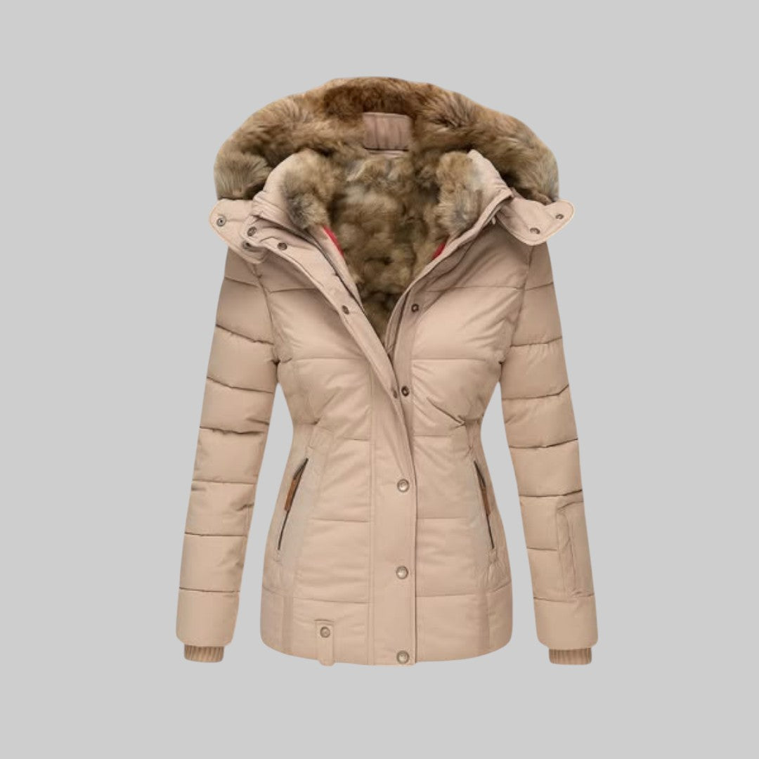 Мелания - Стилно зимно палто с топла подплата