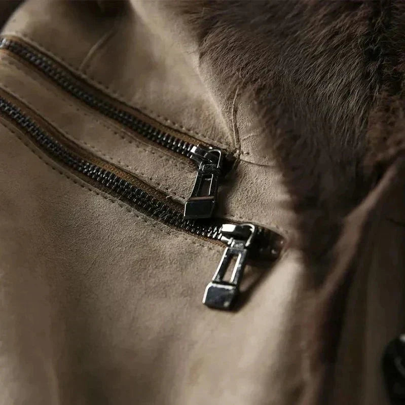 Мариана – Луксозно кожено палто за елегантен стил