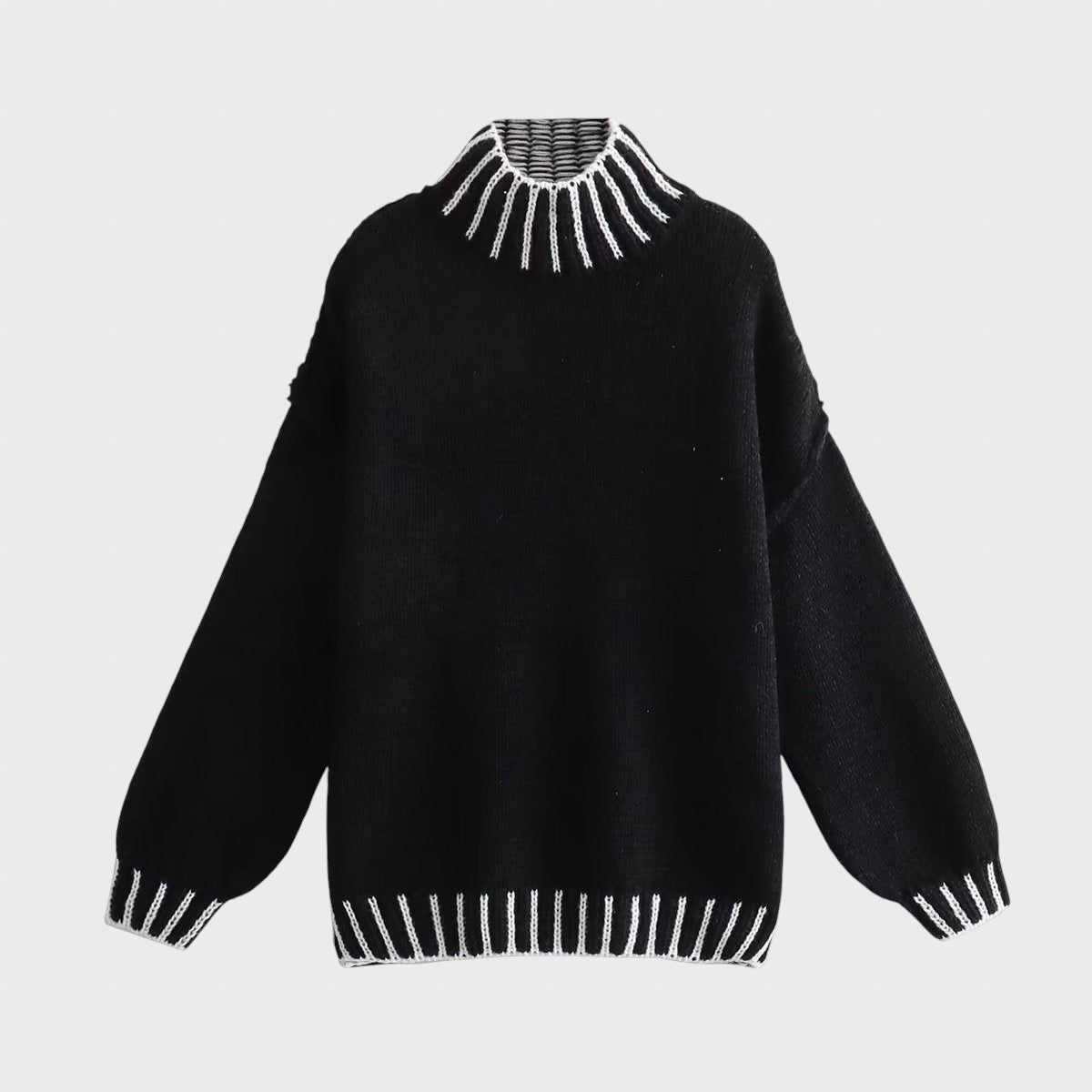 Адрияна™ - Paris Oversized плетен пуловер за комфорт и стил