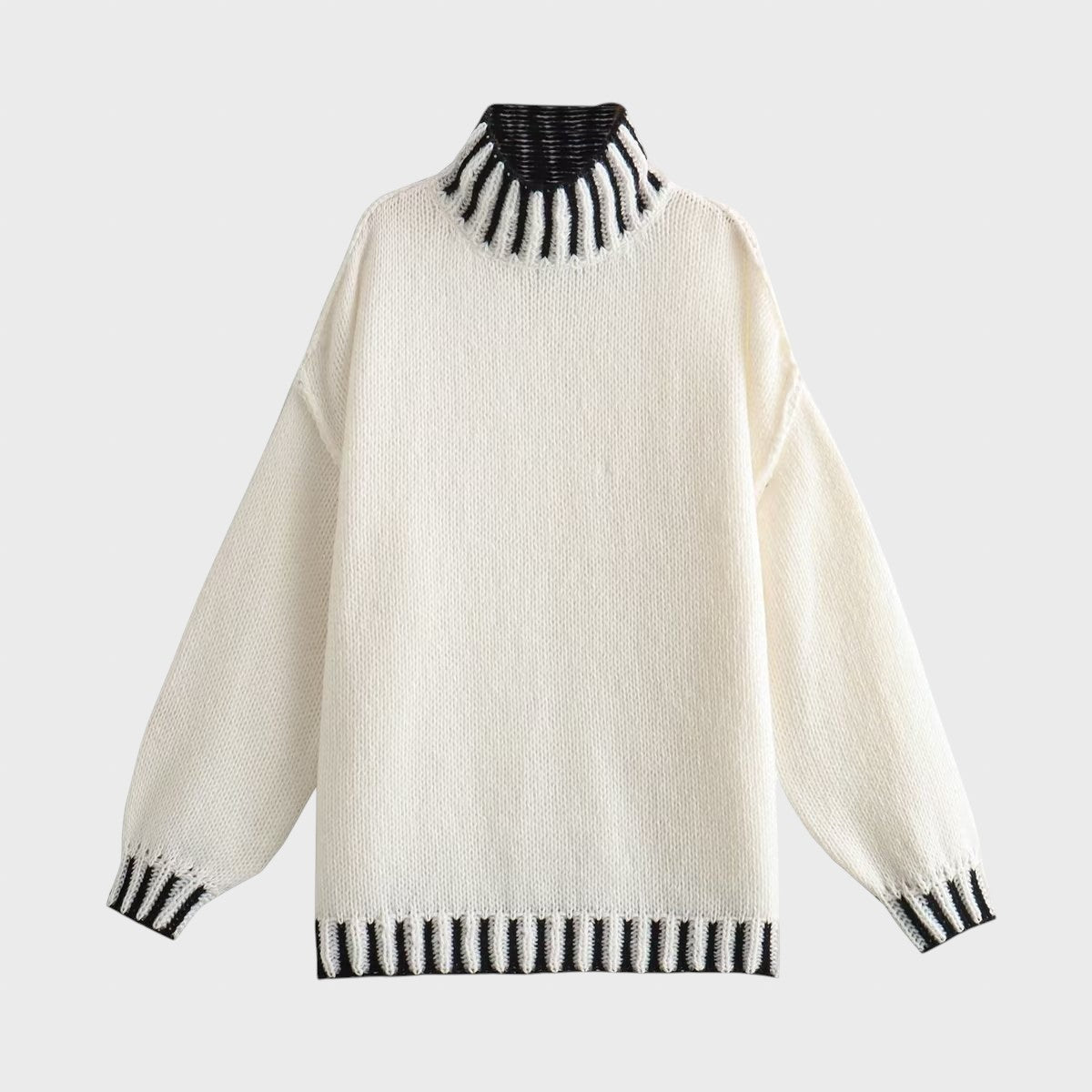 Адрияна™ - Paris Oversized плетен пуловер за комфорт и стил