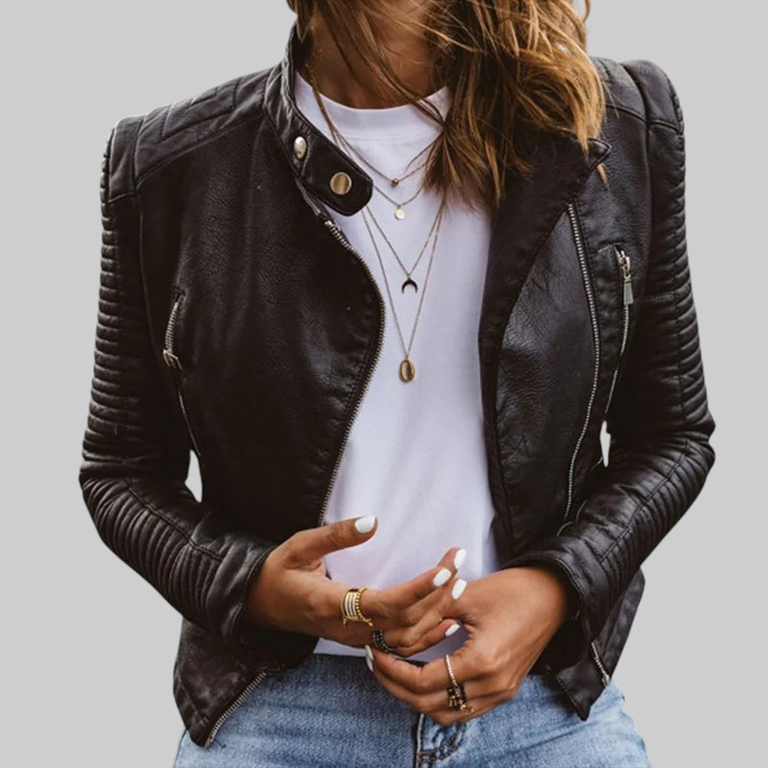 Елегантно кожено палто Диана за стил и комфорт