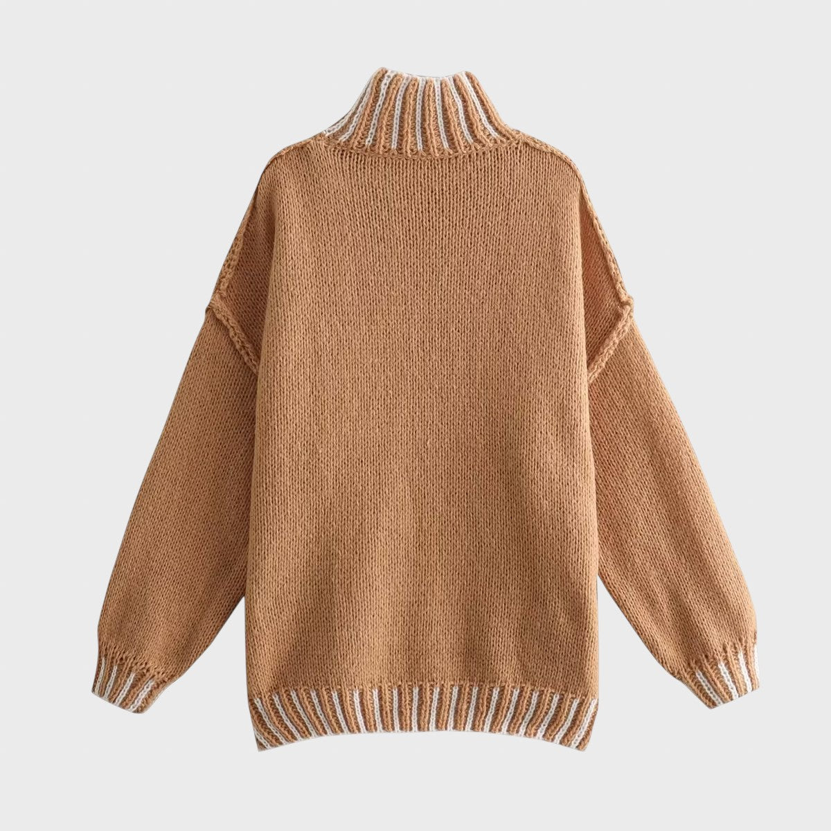 Адрияна™ - Paris Oversized плетен пуловер за комфорт и стил