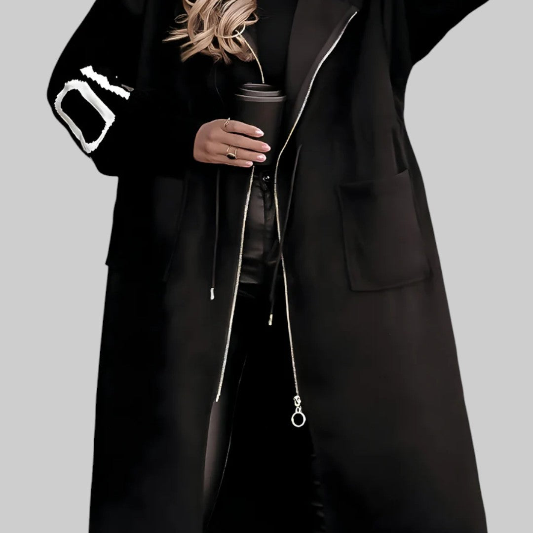 Йоана - Дамско яке с плетени ръкави за стил и комфорт