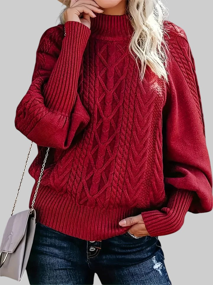 Хелена - Удобен плетен пуловер за ежедневна употреба