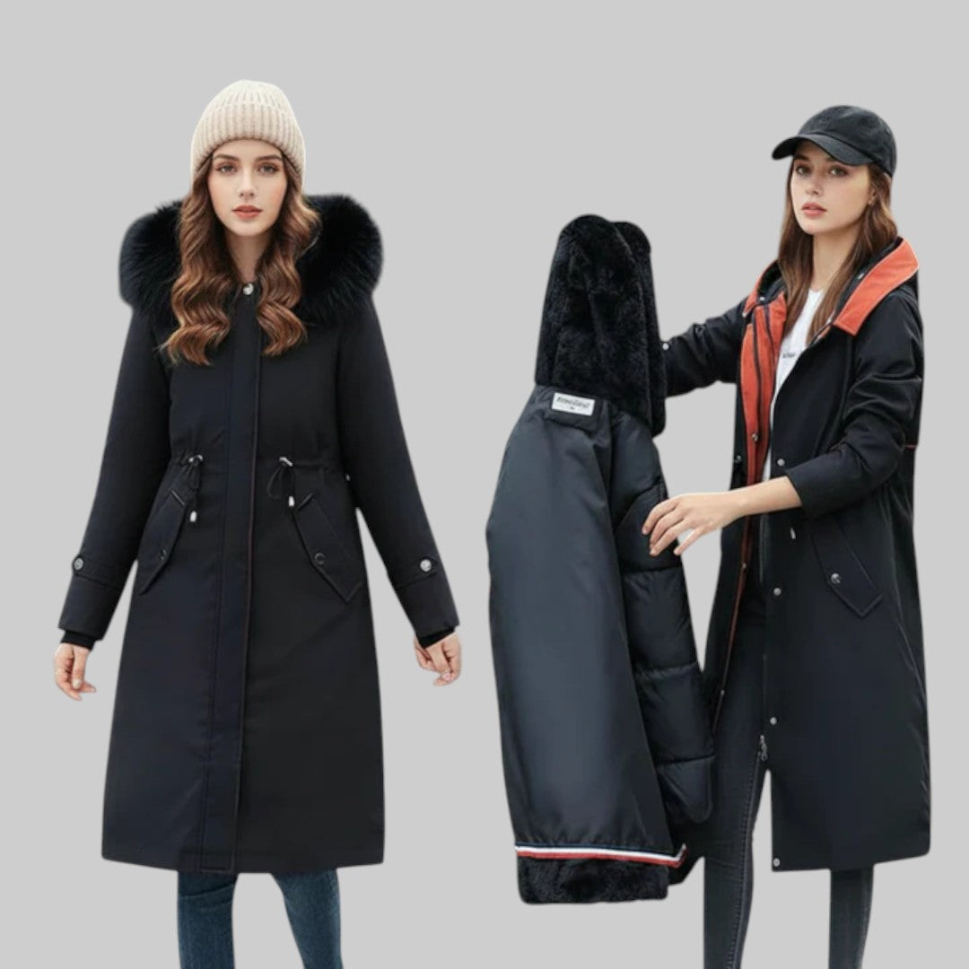 Ариел - Дамско зимно яке с качулка за комфорт и стил
