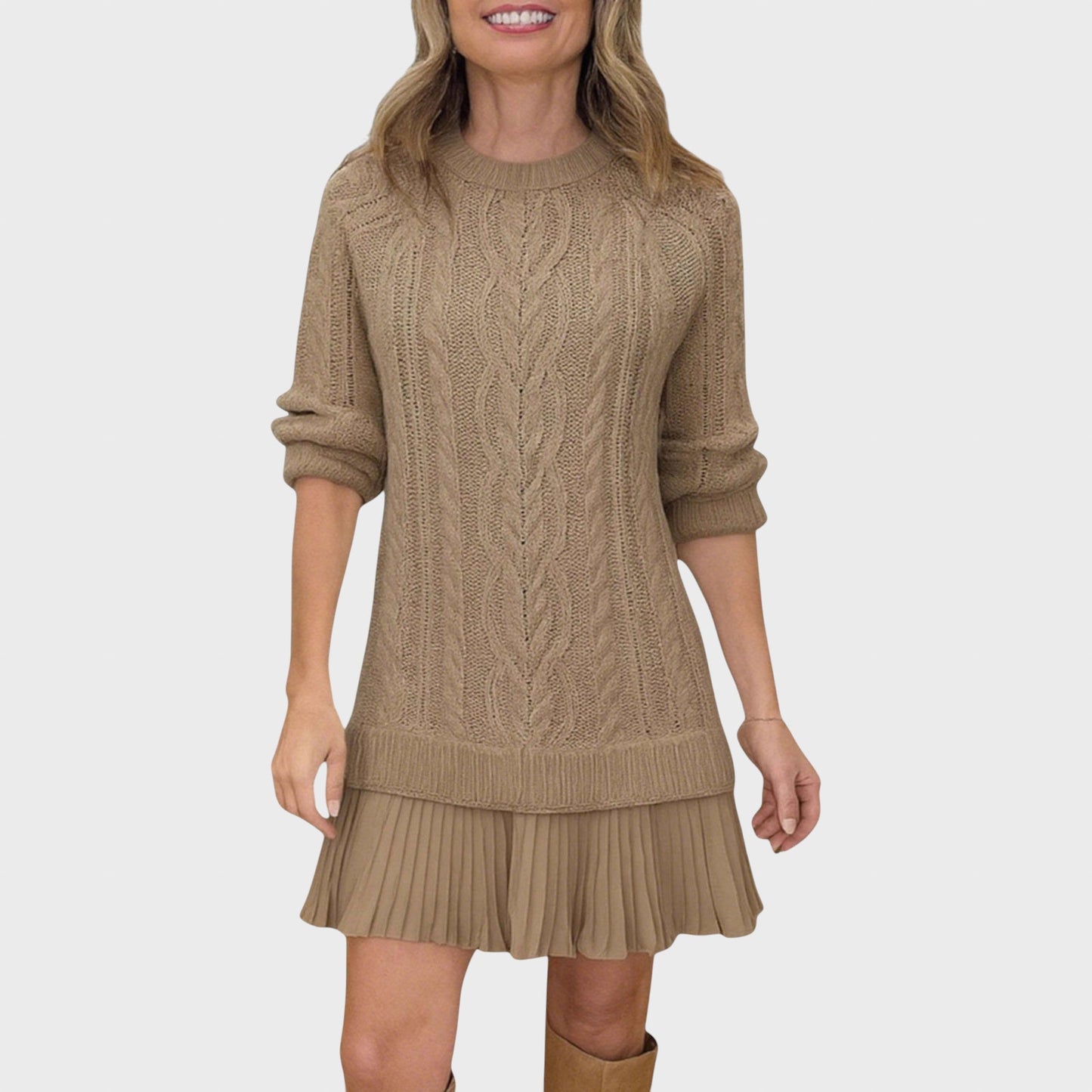 Любов™ - Стилна плетена рокля за всеки повод