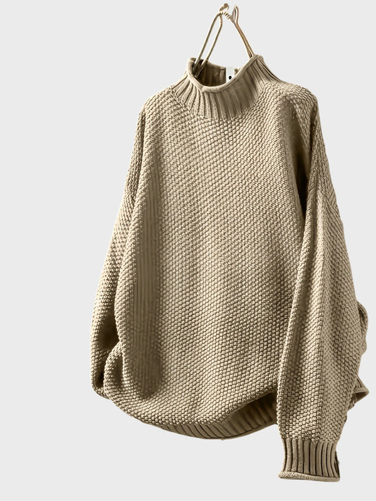 Габриела™ - Уютен пуловер с висока яка за комфорт и стил