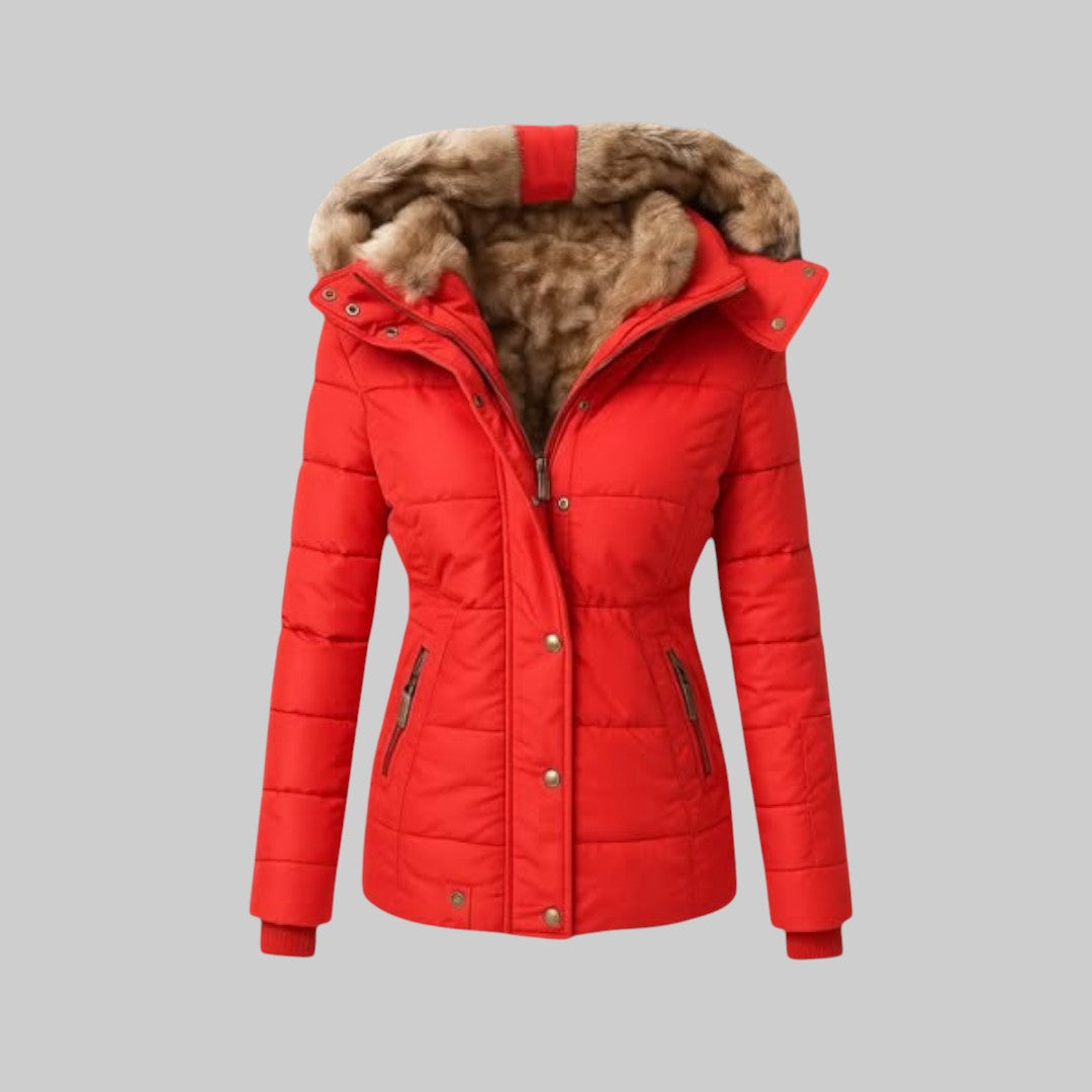 Мелания - Стилно зимно палто с топла подплата