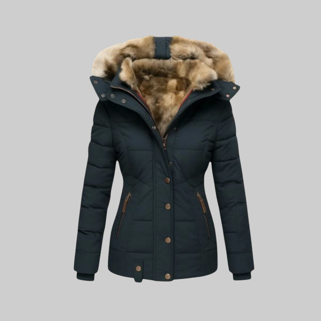 Мелания - Стилно зимно палто с топла подплата