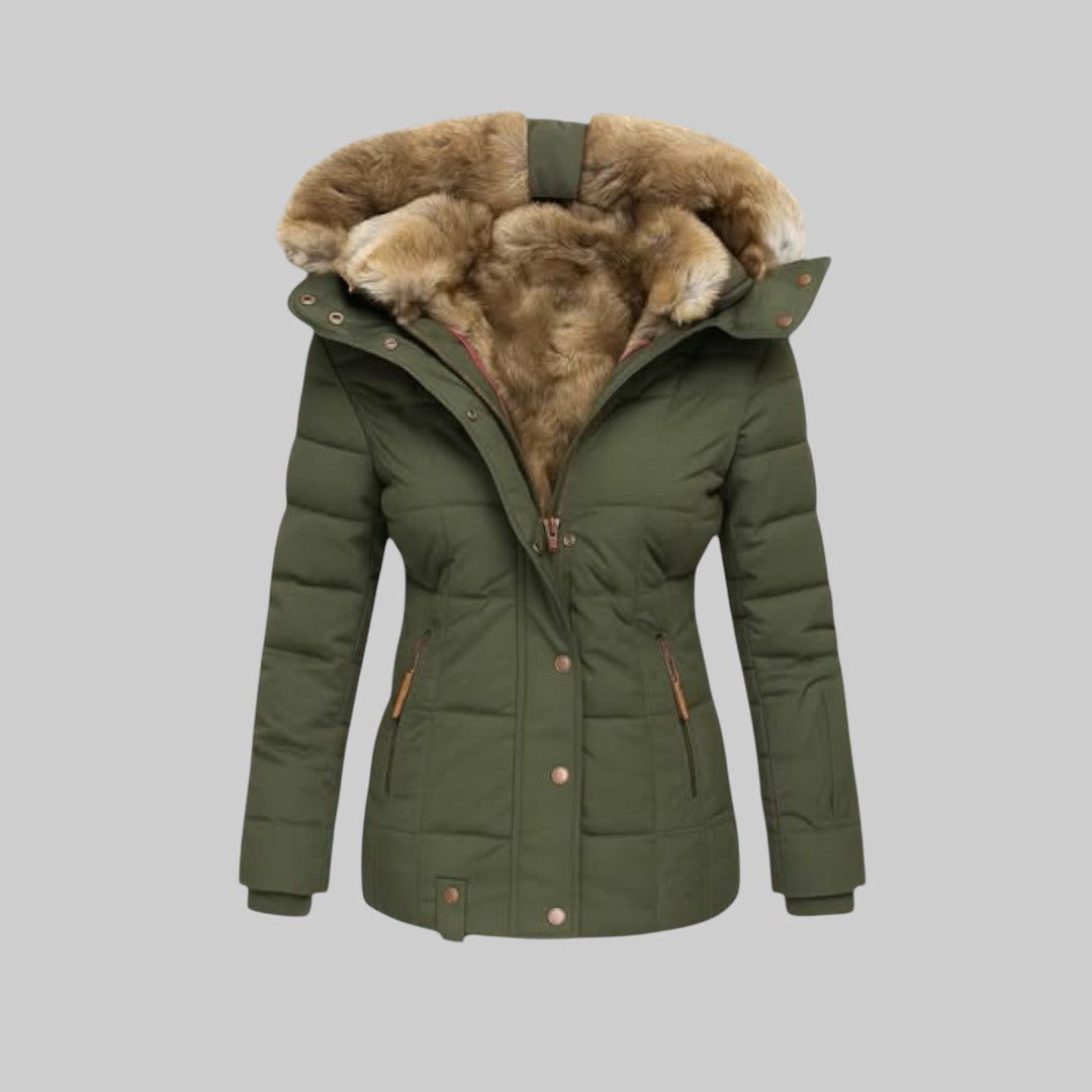 Мелания - Стилно зимно палто с топла подплата