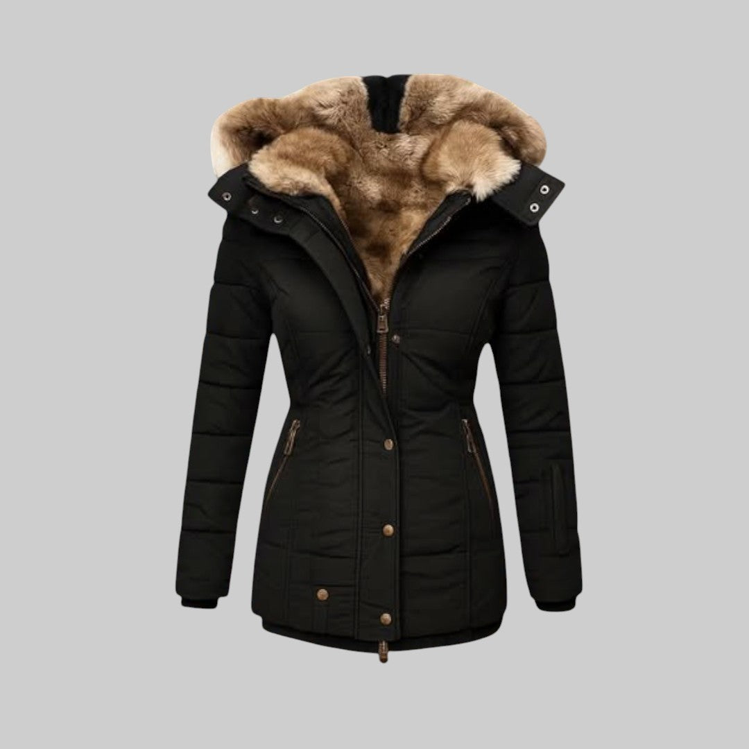 Мелания - Стилно зимно палто с топла подплата