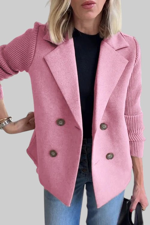 ВИОЛА - Стилно сако с уникални плетени ръкави