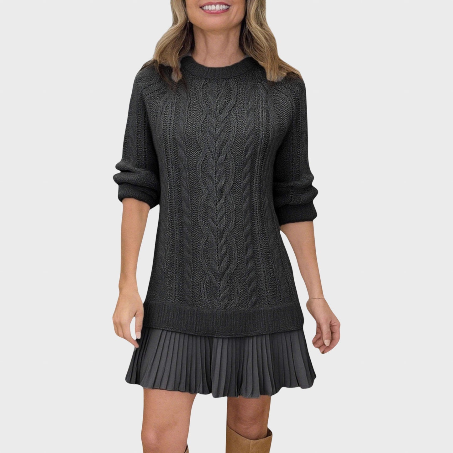 Любов™ - Стилна плетена рокля за всеки повод