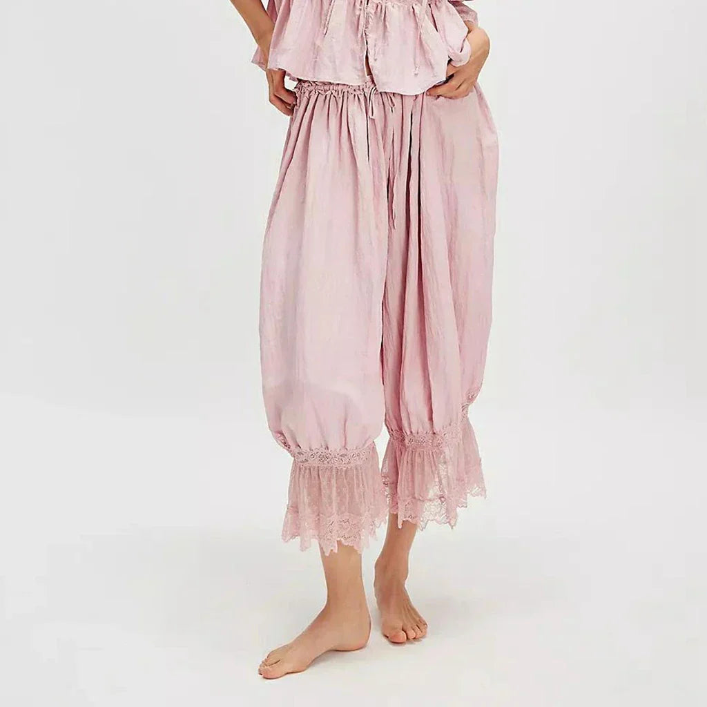 Дантелени бохо панталони за стил и комфорт