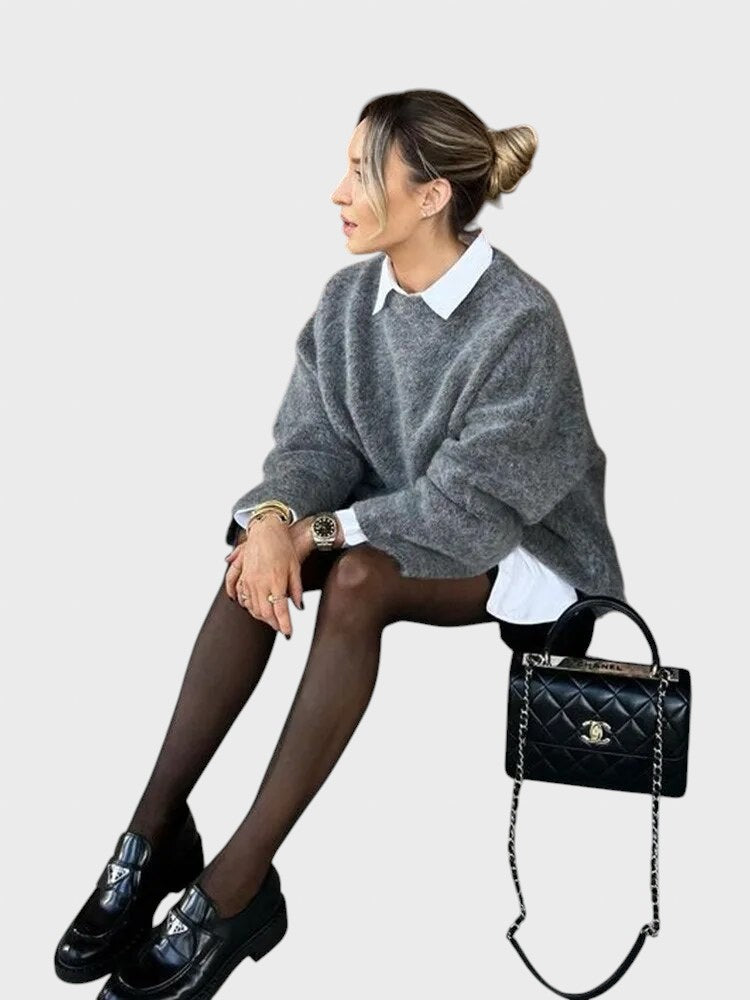 Жулиета™ - Уютен зимен пуловер с oversize дизайн