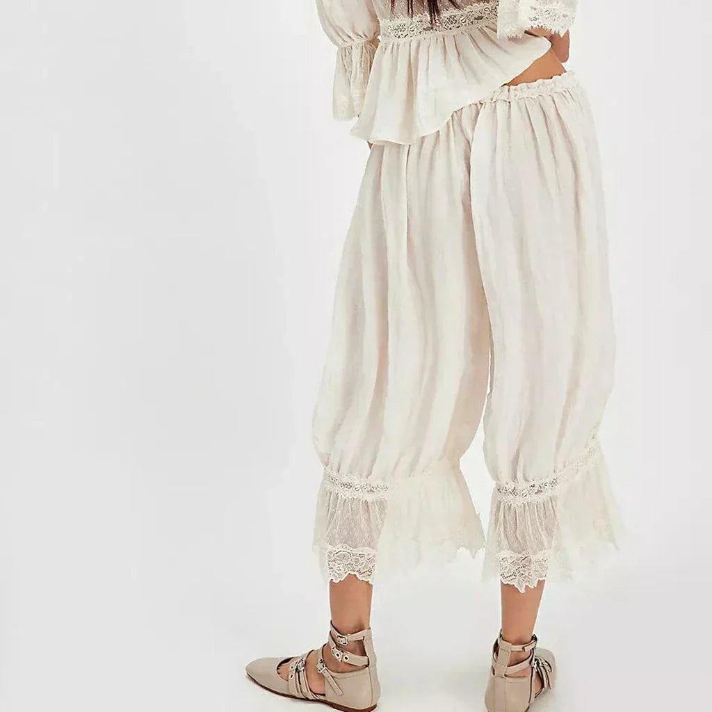Дантелени бохо панталони за стил и комфорт