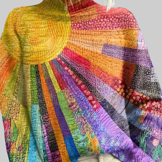 Лусия - Жив и уютен поло пуловер за всеки ден