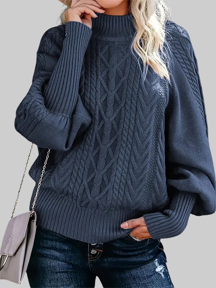 Хелена - Удобен плетен пуловер за ежедневна употреба