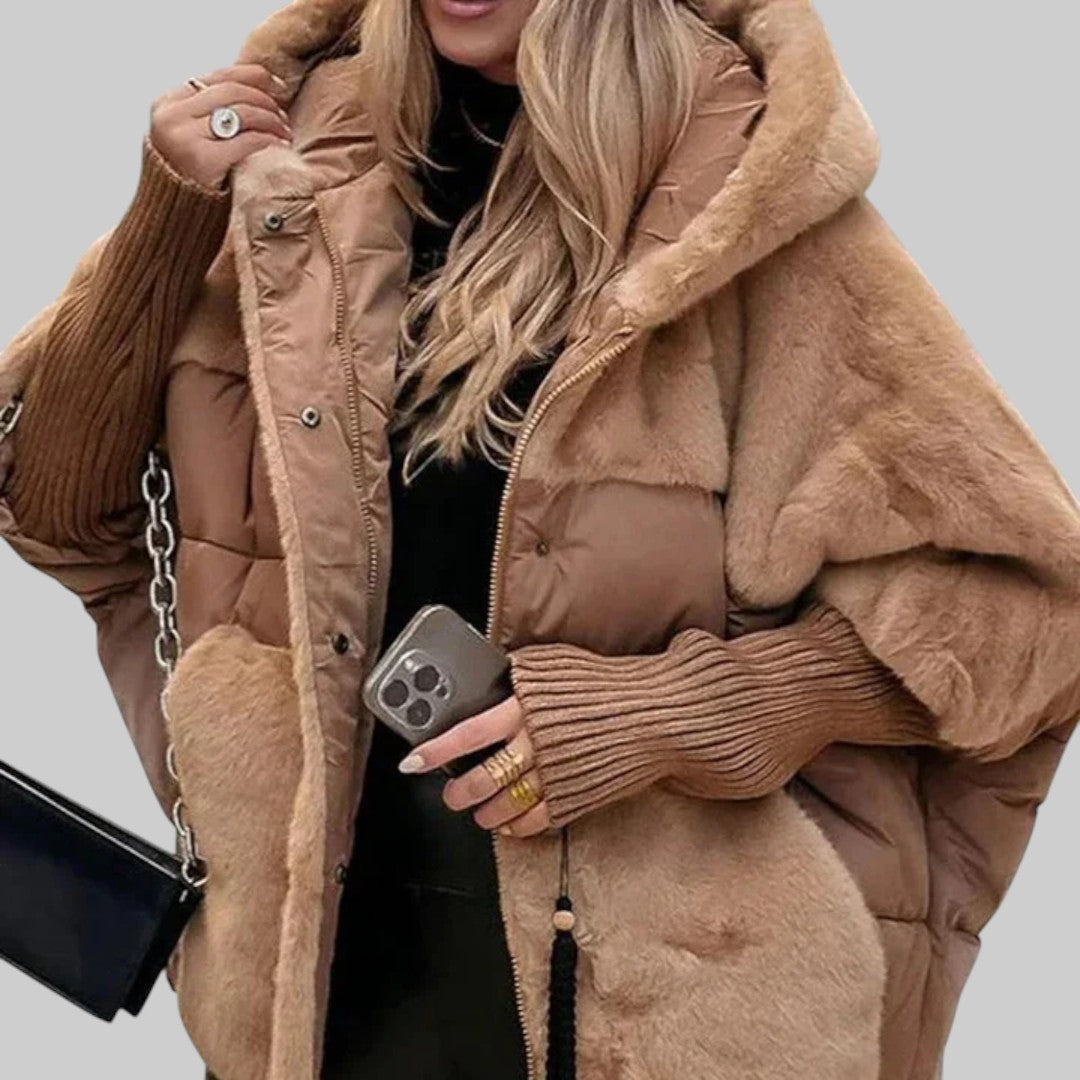 Дагмара - Удобно пухено яке с качулка за топлина