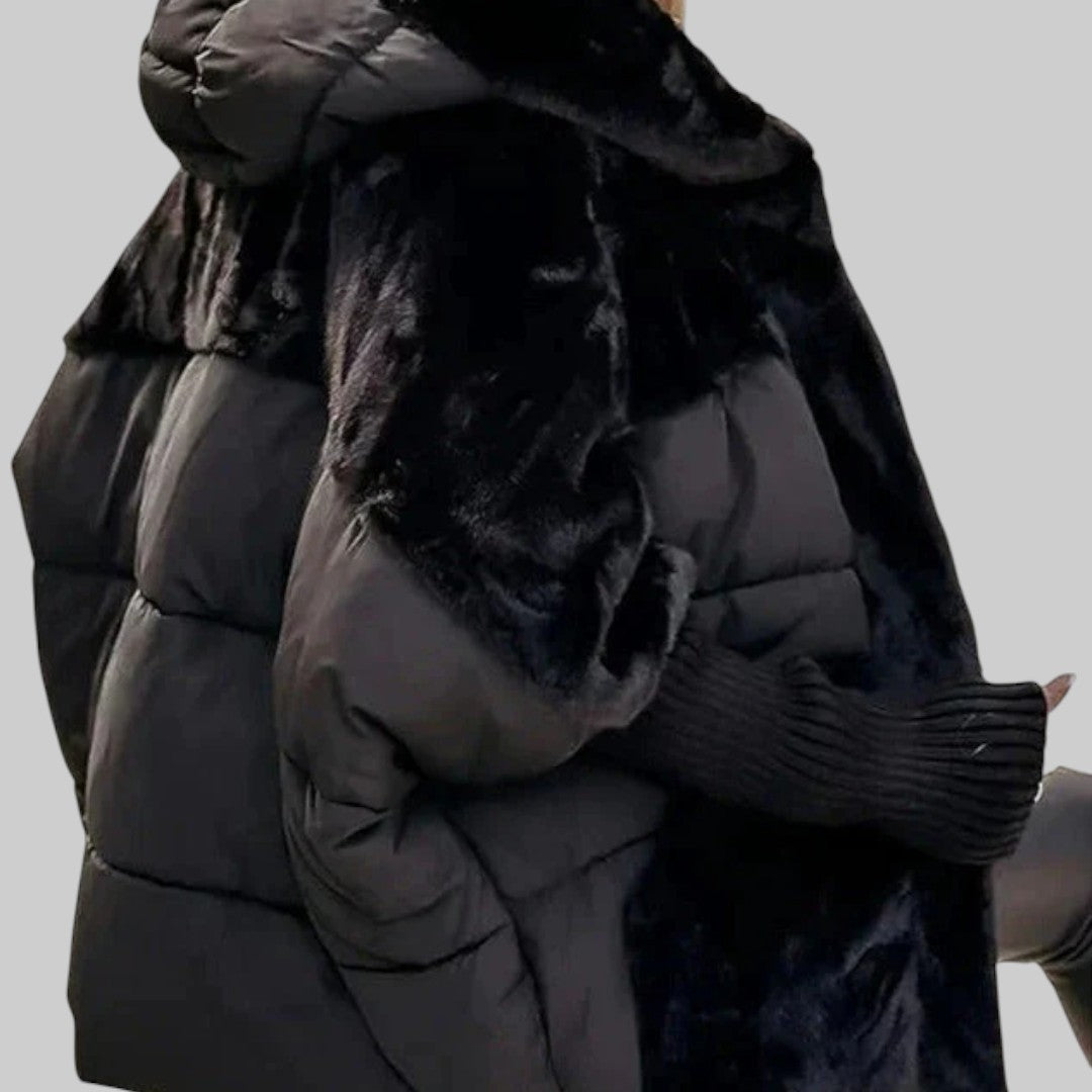 Дагмара - Удобно пухено яке с качулка за топлина