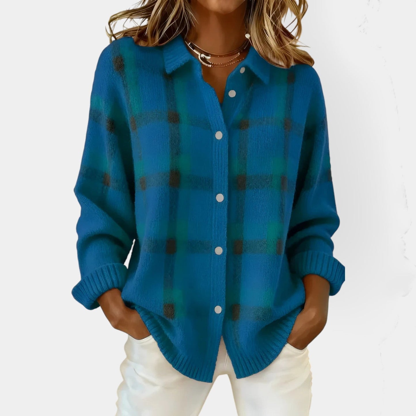 Алия - Уютен дълъг зимен кардиган